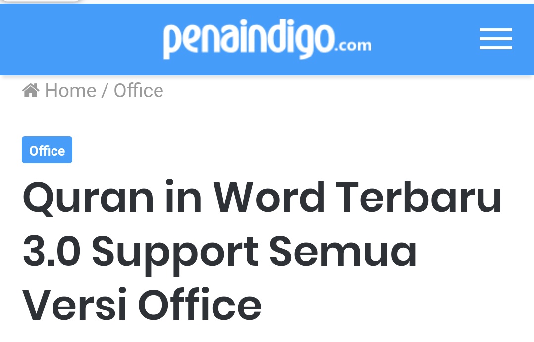 [Cara Menaip Quran dalam Word dengan Cepat dan Mudah]

Teman rasa masih ramai belum tahu cara nak masukkan ayat al-Quran dalam Microsoft Word. Teman-teman tidak perlu guna cara manual copy paste ayat al-Quran dari luar ataupun taip satu-satu.

Bebenang