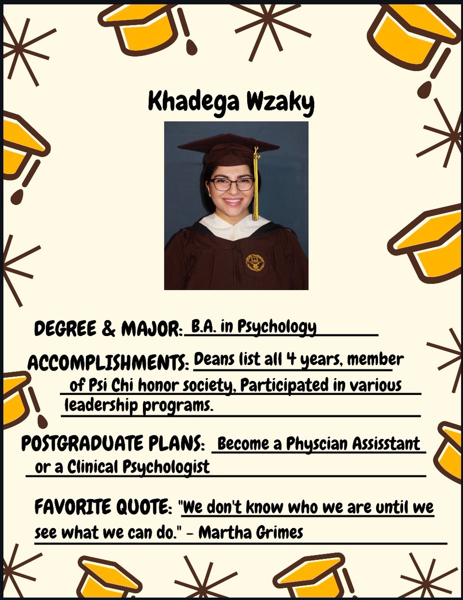 AdelphiCSTEP's tweet image. 👩🏻🎓SENIOR SHOUTOUT: Congratulations to our CSTEP Member Khadega! Thank you for your involvement in CSTEP, we wish you best of luck in your future endeavors. 🎉🎈🎊