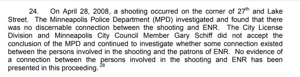 This event in 2008 resulted in a lot of city pressure.The MPD found no connection between the shooting and the establishment, but a Council Member didn't seem to accept that conclusion for some reason.This seems like a lot of specific interest in one establishment.