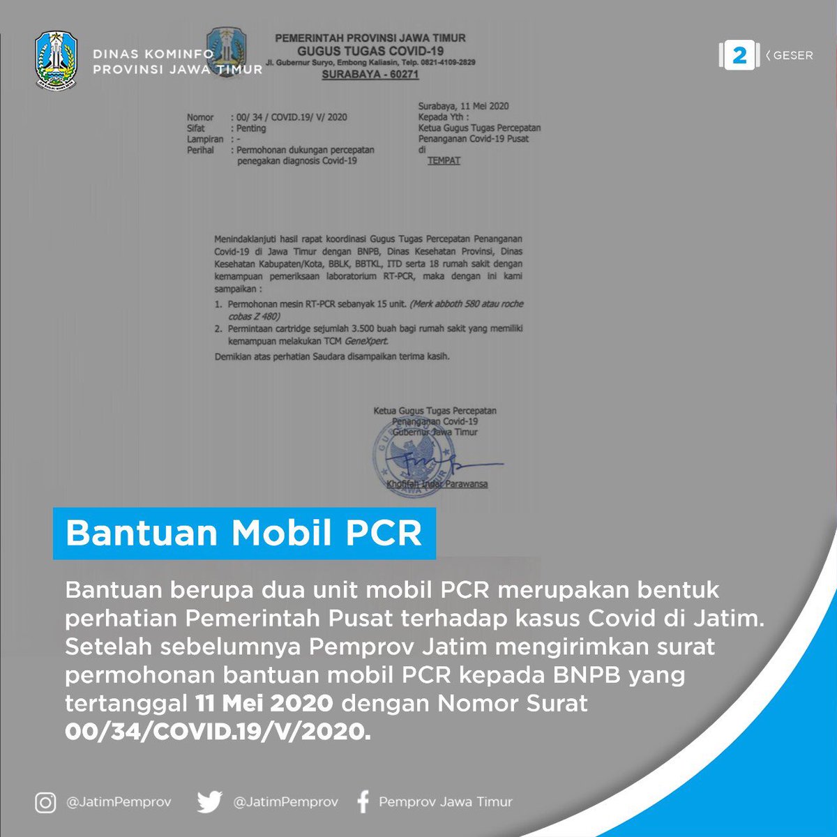chajacinda's tweet image. #beertalking ternyata pemprov jatim ini posting surat tgl 11 mei yang isinya kaya gini....