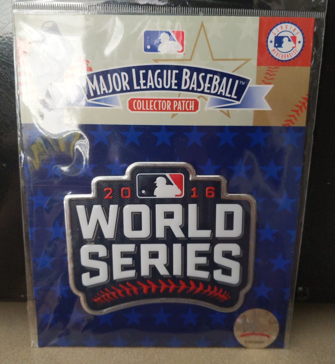 Official 2016 World Series patch from Cubs World Series winning season. Still in packaging never taken out. Would greatly appreciate any RT. Everything in this thread is for sale. DM me for prices..  #Cubs  @cubs  @WatchTheBreaks  @crawlyscubs  @BarstoolBigCat  @NBCSCubs  @ChiefCub