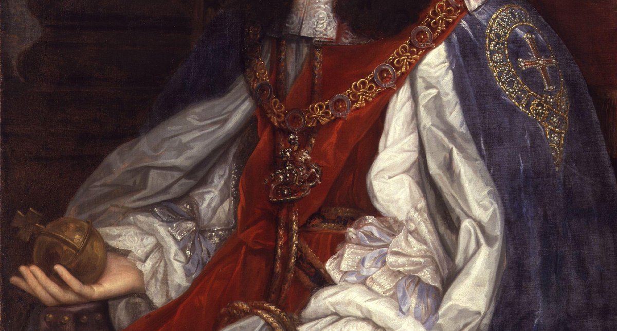 OldPortraiture's tweet photo. Born #OnThisDay in 1630: #CharlesII of England, Scotland & Ireland (1630-85)
Portrait by #JohnMichaelWright (1617-94), ca. 1660-5
#Stuart #Restoration https://t.co/1SXIyhgcjI