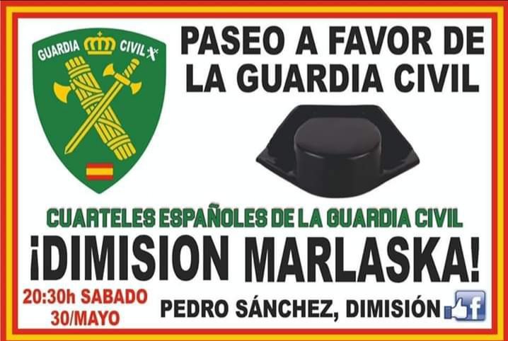 AlonsoPablo91's tweet photo. Lo que para @PSOE y @PODEMOS es desconfianza para nosotros es lealtad a #España 
MAÑANA 30 DE MAYO EN LOS CUARTELES @guardiacivil de toda España 20:30h
#Oviedo
#MarlaskaDimision #SanchezDimision #SanchezMentiroso #guardiacivil #VivaLaGuardiaCivil #EspanaNoAguantaMas https://t.co/znTiL7xoOK