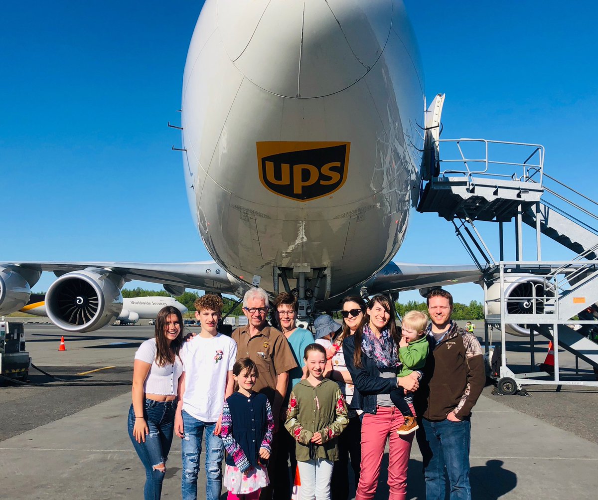 Congratulations on your retirement Oliver Moore 38 yrs of service. Ollie was one of the original 3 employees hired by UPS to start the Alaska UPS story in 1982. What a difference 38 years makes. Celebrating with his family at the Anchorage gateways. #northwestupsers