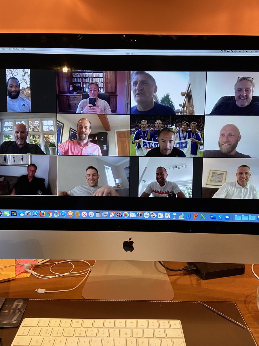 Great way to celebrate the 20 year anniversary of winning the play offs with these legends 💙⚽️