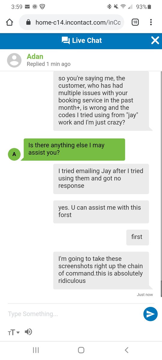 raymondjames101's tweet photo. @golfnow I've never had worse customer service in my life. Is this acceptable service? https://t.co/Nh18ZbSKT1