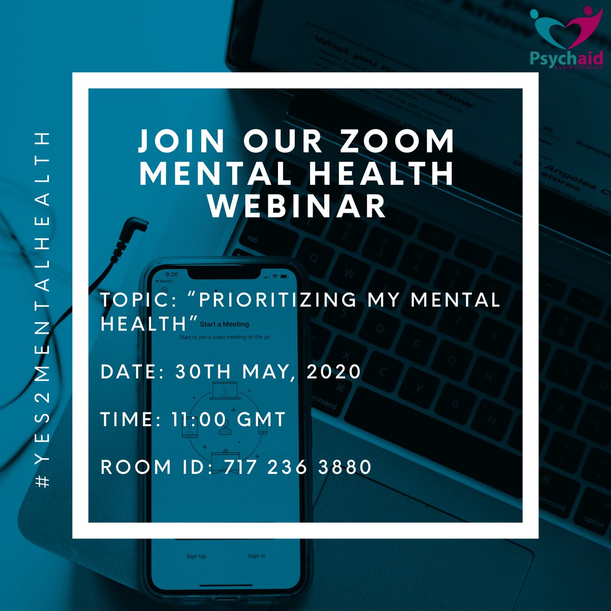 psychaidnlove's tweet photo. How are you prioritizing your mental health in this #Covid19 times?
Join us at @psychaidnlove tomorrow at 11am as we bring you another interactive session on "Prioritizing My Mental Health".
Link here: https://t.co/25pfnry3au
#LetsPsychUp #MentalHealthAwareness https://t.co/vc5lRQXoho