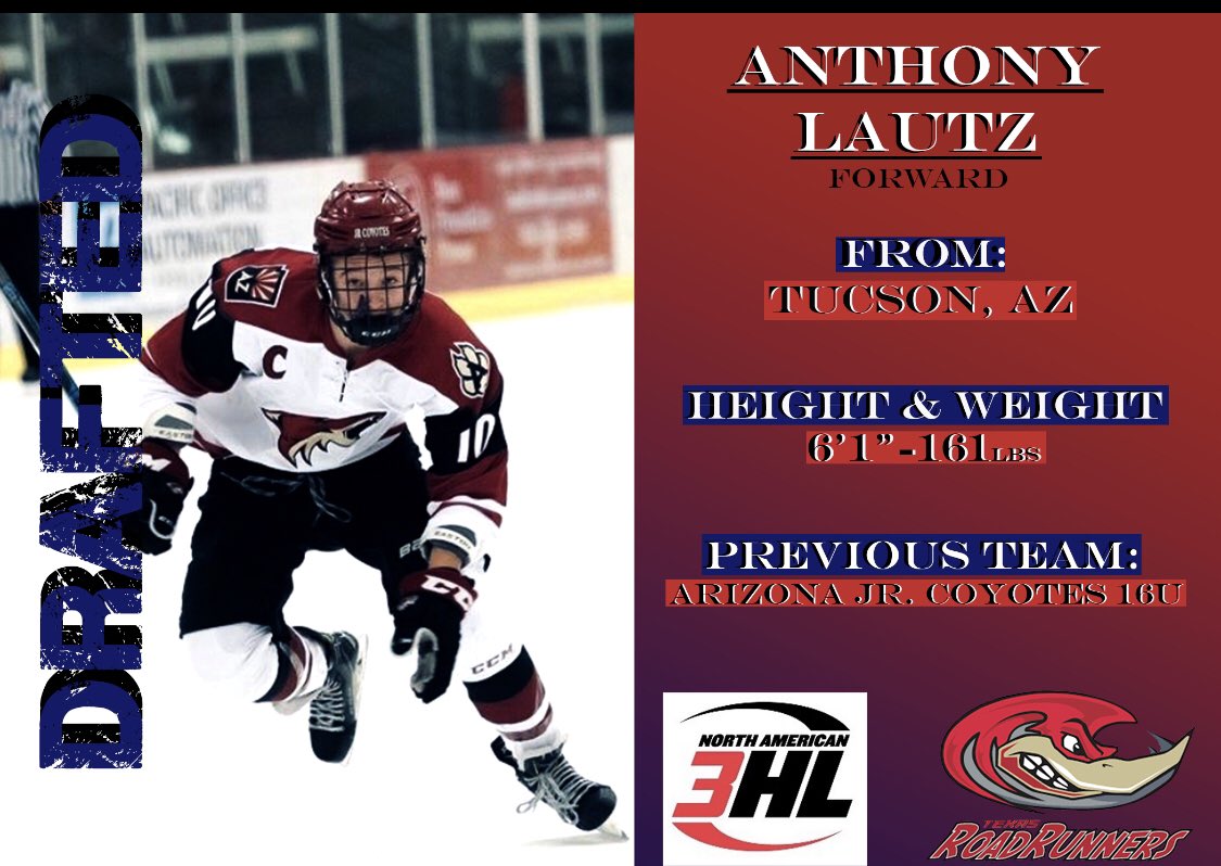 Jr Coyotes "C" Lautz drafted by Runners... Full story @ roadrunnershockey.com <a href="/Texas_Hockey/">Texas Hockey</a> <a href="/NA3HL/">NA3HL</a> <a href="/LoneStarPuck/">Lone Star Puck</a> <a href="/LetsGoJacks/">Odessa Jackalopes</a> <a href="/blakessteaks/">Blake's Steaks</a> <a href="/SpiritIceArena/">Spirit Ice Arena</a> <a href="/NACommissioner/">NAHL Commissioner</a>