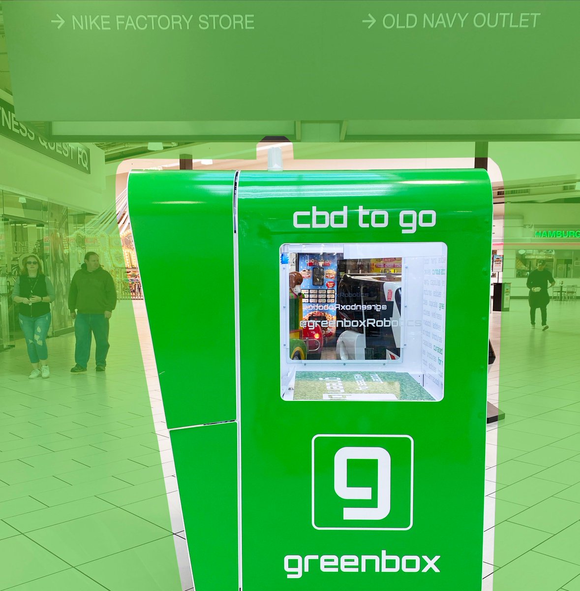 itsgreenbox's tweet photo. CBD easy as 1-2-3 with the help of greenbox Robotics! Now the hunt for your perfect CBD product is over thanks to our AI technology that helps curate exactly what you need. 🤖💚🌱 greenbox Robotics #cbdvendingmachine #greenbox #cbdproducts #modernwellness #cannabiscommunity https://t.co/2AgkIOQPFW