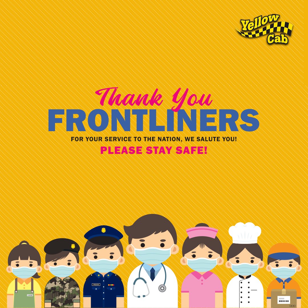 azyellowcab's tweet photo. Thank you frontliners from Yellow Cab!
Yellow Cab can help you with social distancing and get you where you need to go! 
#yellowcabaz #arizona #phoenix#tempe #scottsdale #mesa#chandler #peoria #glendale#leavethedrivingtotheprofessionals https://t.co/oGJKbLHJO1