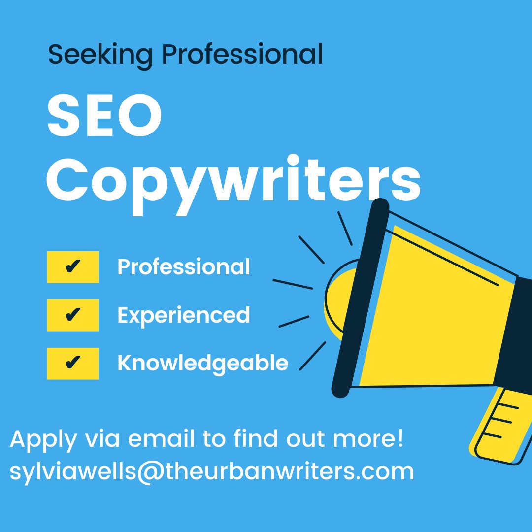 TheUrbanWriters's tweet image. Join our team, experience our culture! ✨

#seoarticles #seomarketing #seocontent #seoservice #seo2020 #seoexpert #seoagency #SEO #keywords #SEOcontentwriters #copywriter #copywriters #keywordcontent #keywordresearch #keyword #keywordadvertising