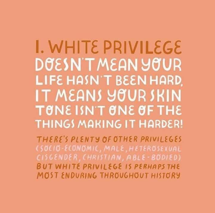 SuggsAlyssa's tweet photo. 5. “What should I do with my white privilege? 
-Teach other white folks the barriers to success for POC
-Promise to listen to and amplify the voices of POC
-Be more than “not racist” but actively anti-racist 
-Confront racial injustices even when it’s uncomfortable” https://t.co/o0y051nNNW
