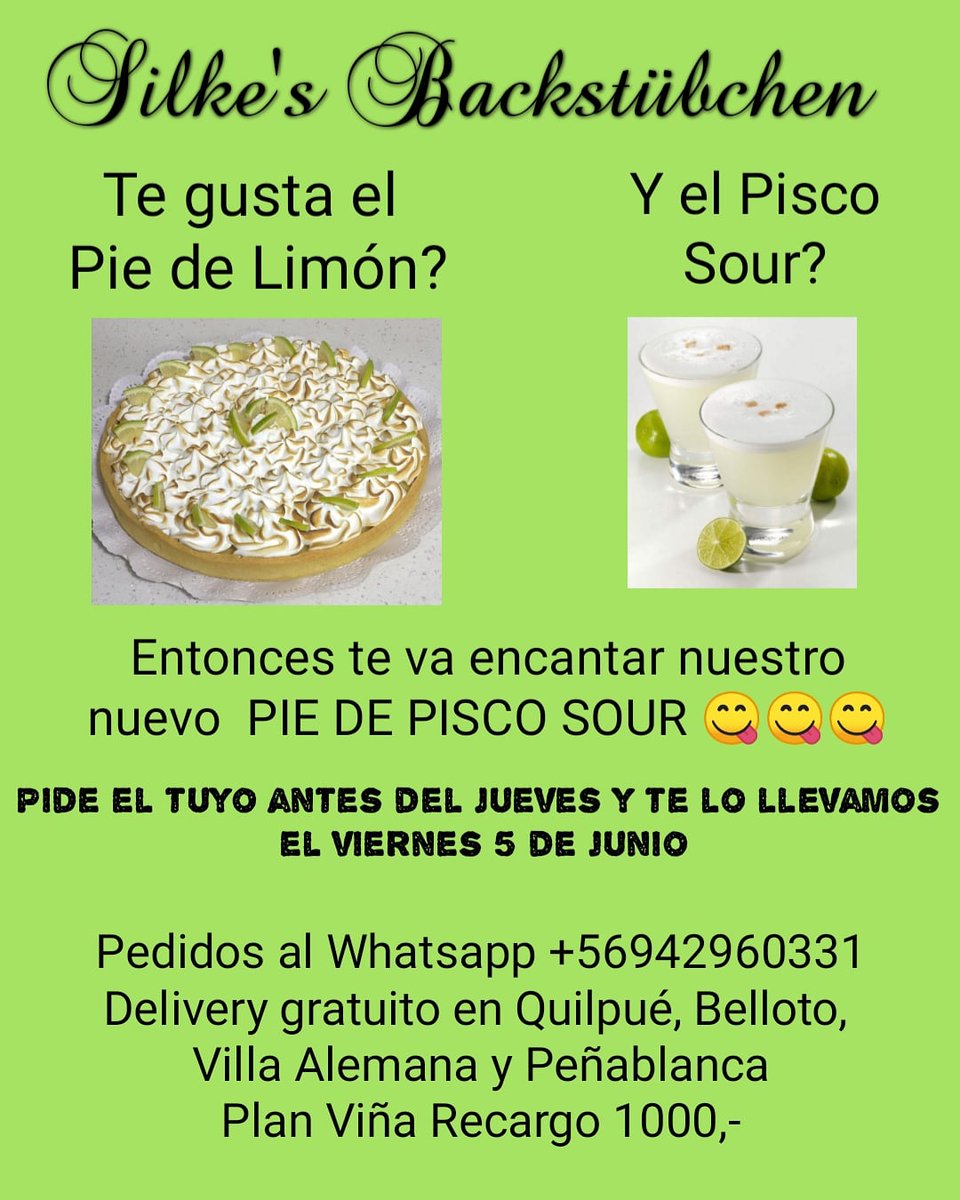 BackstubchenS's tweet photo. #tortas #kuchen #postre #queque #silkesbackstübchen #quilpué #villaalemana #chile #coffeetime #cumpleaños #panartesanal #delivery #stayhome #zuhause #encasa #food #foodblogger #cake #comida #instagram #photooftheday #beautiful #viñadelmar #foodlover #quedateencasa https://t.co/2Is9HiffGE