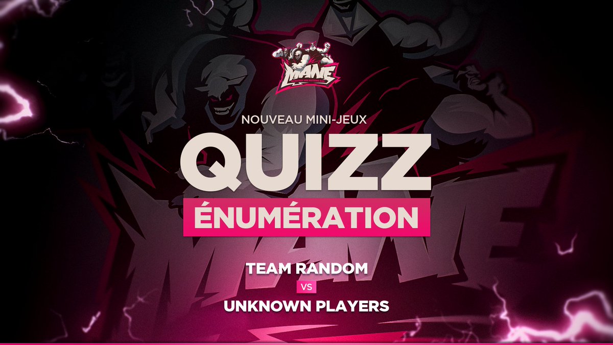 GotagaTV's tweet image. &quot;ÉNUMÉRATION&quot;  #MANE 😈

#TeamRandom 84 🆚 73 #UnknownPlayers

▶️ twitch.tv/gotaga