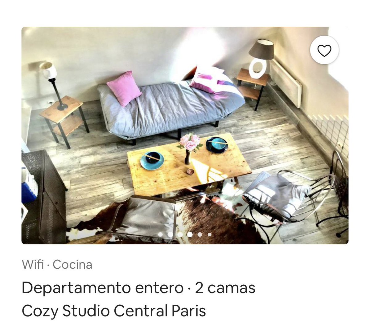 AdrianaP2772's tweet photo. El #LugarPerfecto para hospedarme en mi #Viaje a #Paris es este departamento que encontré en #airbnb, es un lugar céntrico, cálido y hermoso, por el #BajoCosto de $1,062 pesos la noche. @EAreyzaga https://t.co/qNdIiCxe8J