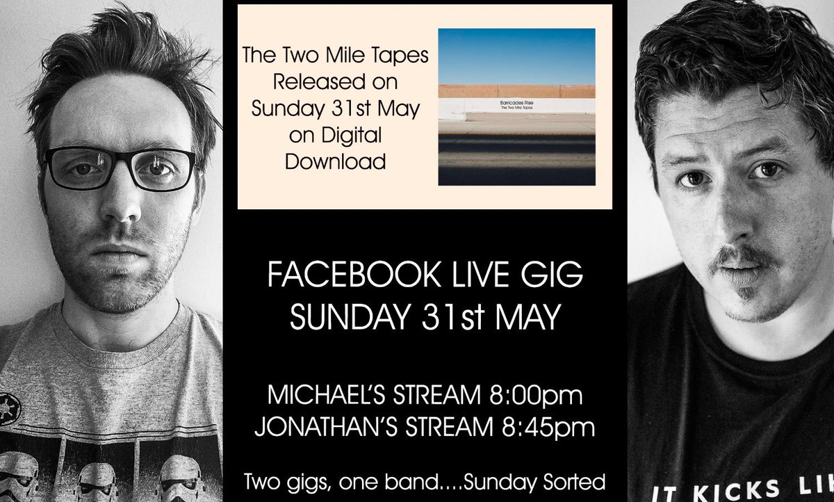We’re playing a live gig ‘together’ on Sunday to celebrate our new release.