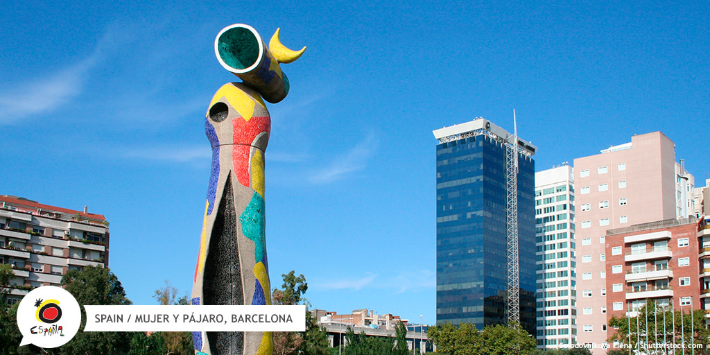 spain's tweet image. Barcelona was the birthplace of Joan Miró, today around 11000 works by the artist can be seen there. The majority can be found in the Fundación Miró, but some can be found on the street. His unmistakable style is part of the city's charm.

bit.ly/35QiTwQ

#SpainWillWait