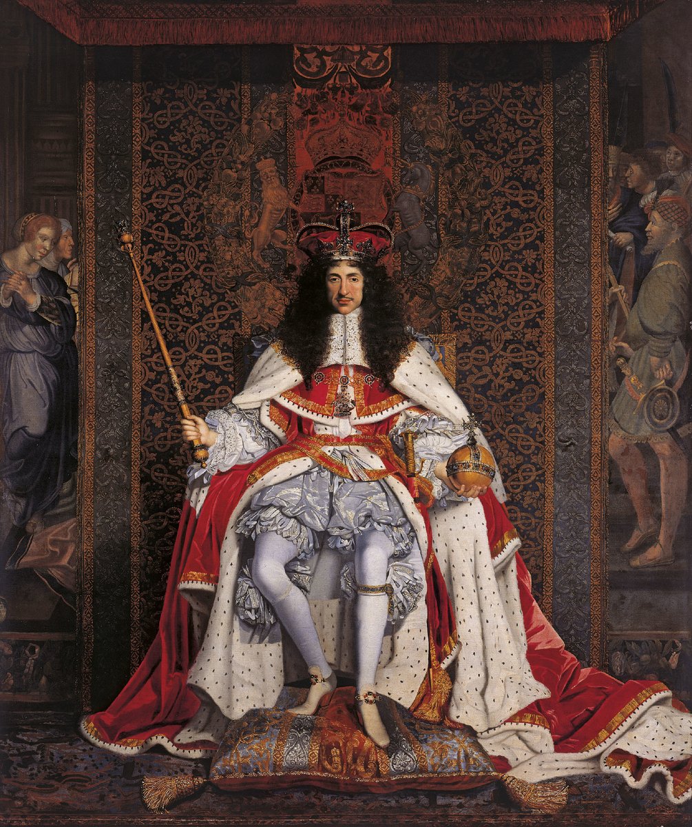 OldPortraiture's tweet photo. Born #OnThisDay in 1630: #CharlesII of England, Scotland & Ireland (1630-85)
Portrait by #JohnMichaelWright (1617-94), ca. 1671-6
#Stuart #Restoration https://t.co/eR77jebzkg