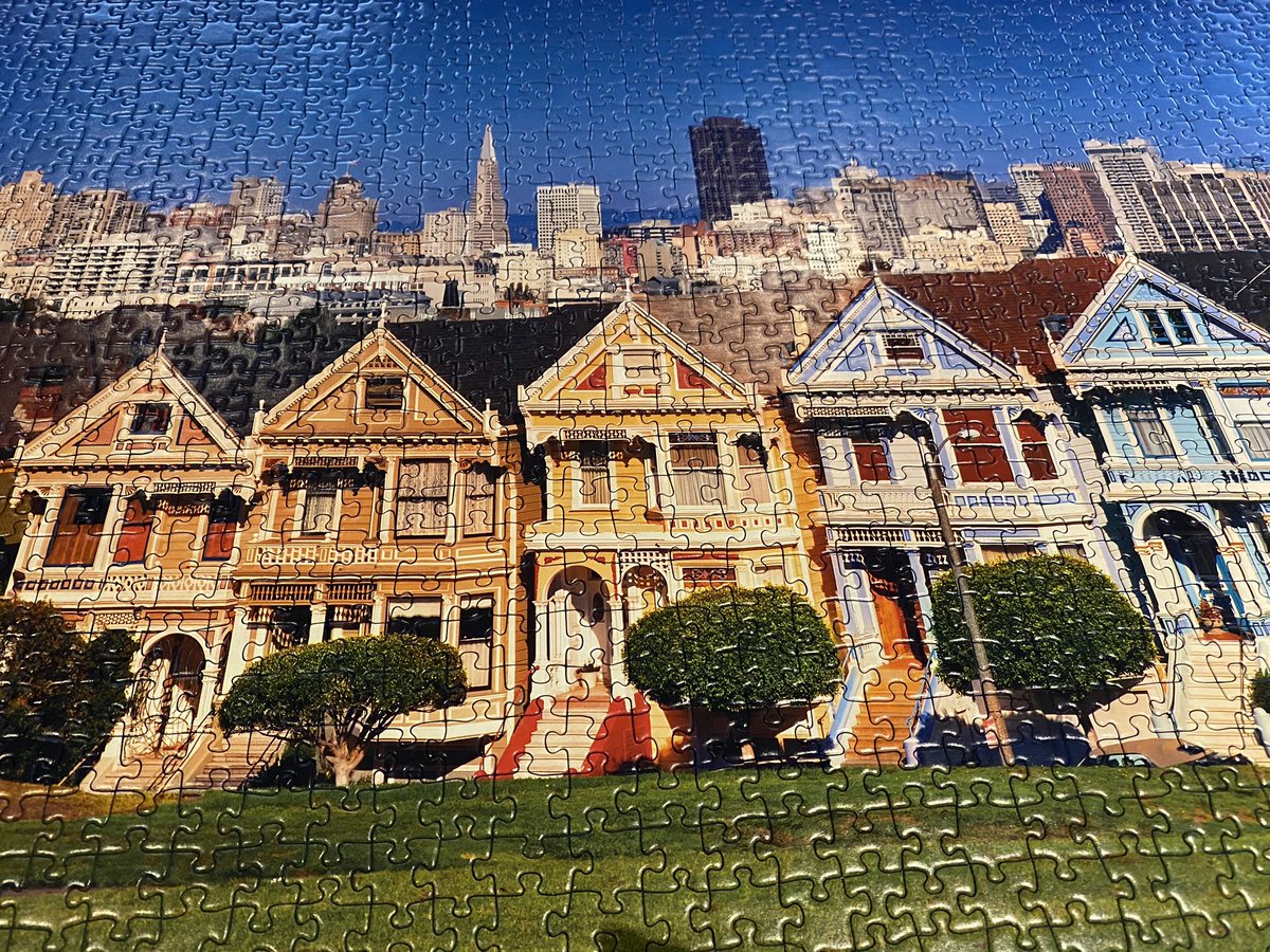 Finished!! #PaintedLadies #AlamoSquare #SanFrancisco #puzzle #quarantinefun #SafeatHome