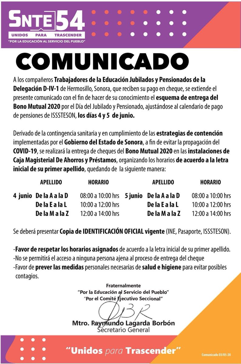 FJARREDONDO1's tweet photo. #COMUNICADO

A los compañeros Trabajadores de la Educación Jubilados y Pensionados de la Sección 54 del SNTE, se les extiende el presente comunicado.

#UnidosParaTrascender @raylagarda @SNTE54mx @SnteNacional @EmigdioCoronado @FerminTrujilloF https://t.co/S1MsWGb40u