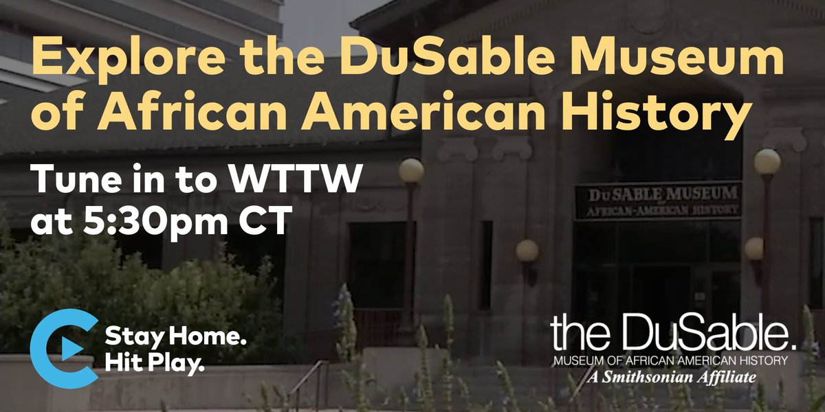 hitplaychicago's tweet photo. If you didn’t catch our recent episode featuring a virtual tour of Chicago’s @DuSableMuseum led by @chicagosmayor, be sure to tune into @wttw to learn more! Thank you to our partners at @CITADEL for their support. More info on Stay Home. Hit Play. here: https://t.co/24nk48GVUW https://t.co/vtdu3MZIw2