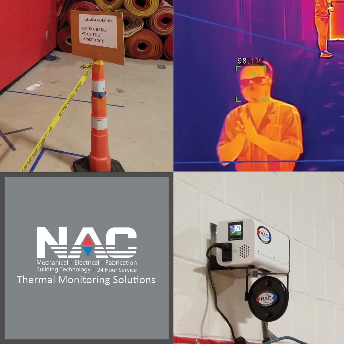 NAC_Mechanical's tweet image. NAC’s thermal camera solution is helping to keep construction workers safe on the job site. This camera and black body duo can be used in office buildings, churches, schools, malls and much more. Call NAC for more information on how to make your public space a safer environment.