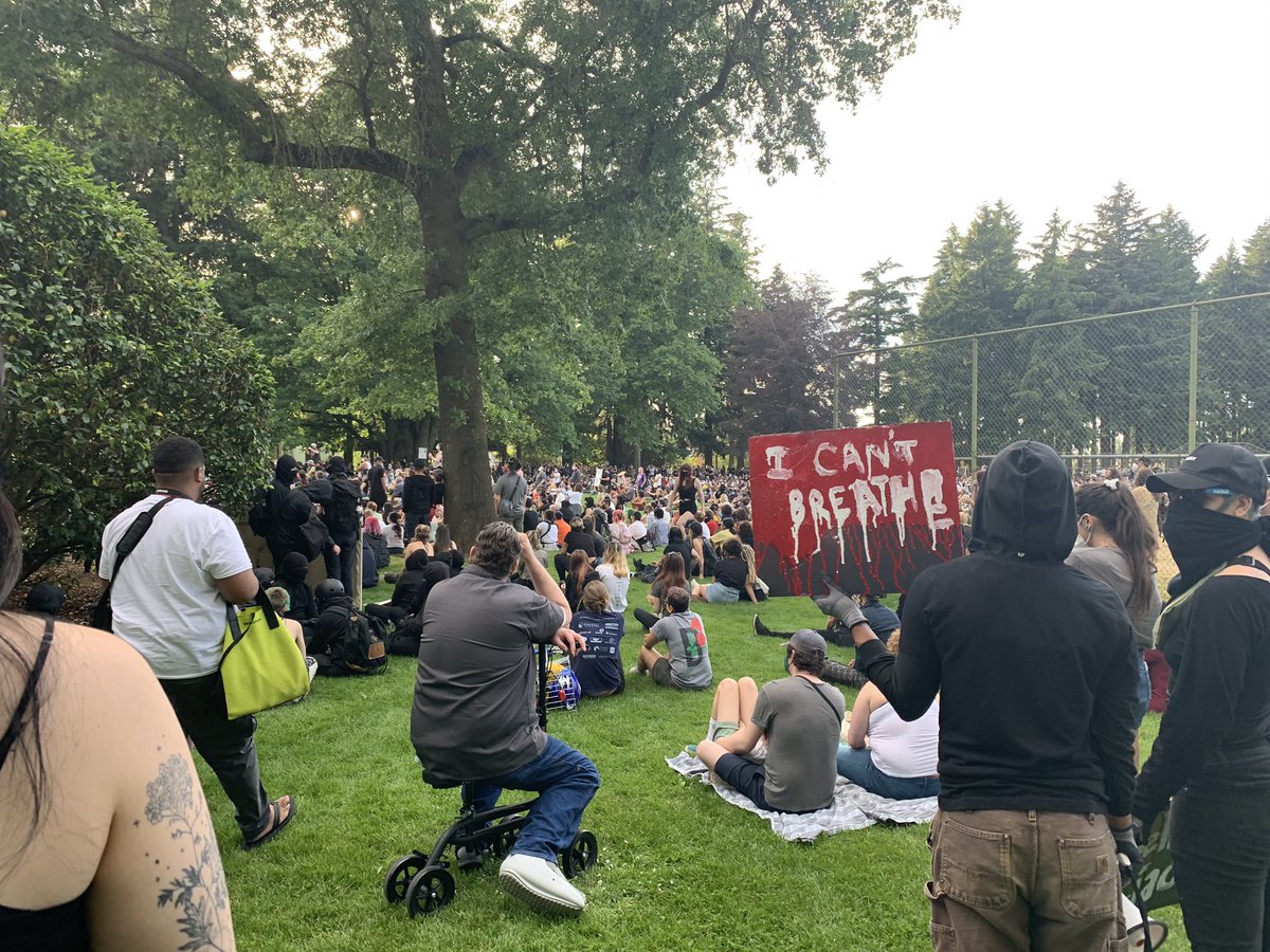 Portland  #GeorgeFloyd vigil