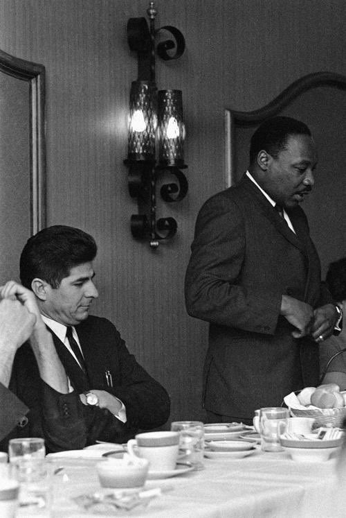 Chicano leader Reies Lopes Tijerina and Dr. Martin Luther King Jr. were planning a Poor People’s March with united black and Latino activists in DC before King’s assassination. The march was also to focus on police violence  #GeorgeFloyd