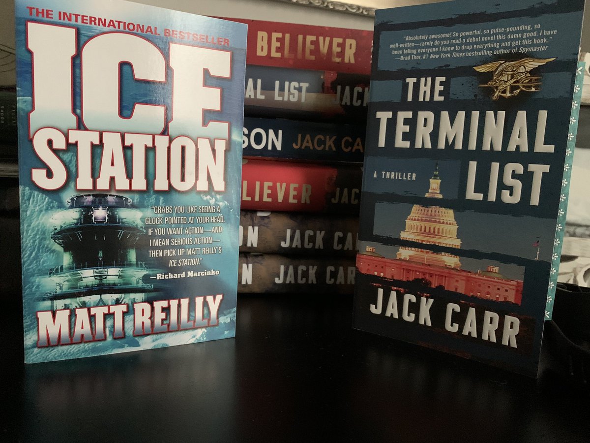 MllrChris's tweet photo. Got another awesome package from @LoveBookstoo from @thebookdragons1 @JackCarrUSA #TheTerminalList @Matthew_Reilly #IceStation #Shes awesome, one of my favorite indie bookstores!! Give her a call!!! https://t.co/Y4KnL1jty4