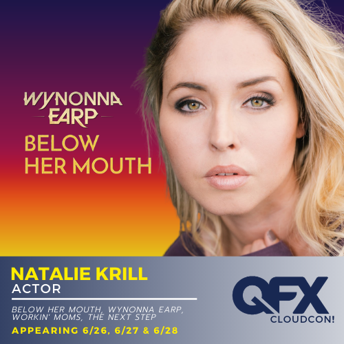 qfxcloudcon's tweet photo. We're excited to announce Natalie Krill of Below her Mouth and Wynonna Earp to the mix! Say hey y'all! https://t.co/yfQPt2zuh3