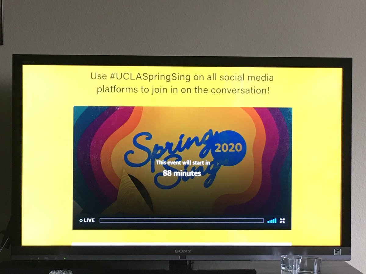 Can’t wait to see <a href="/JakeGarberg/">Jakob Garberg</a> and the <a href="/UCLASpringSing/">UCLA Spring Sing</a> company tonight! Anxiously awaiting the show...BREAK LEGS! 🍀❤️ #UCLASpringSing SpringSing2020.com at 5PM.