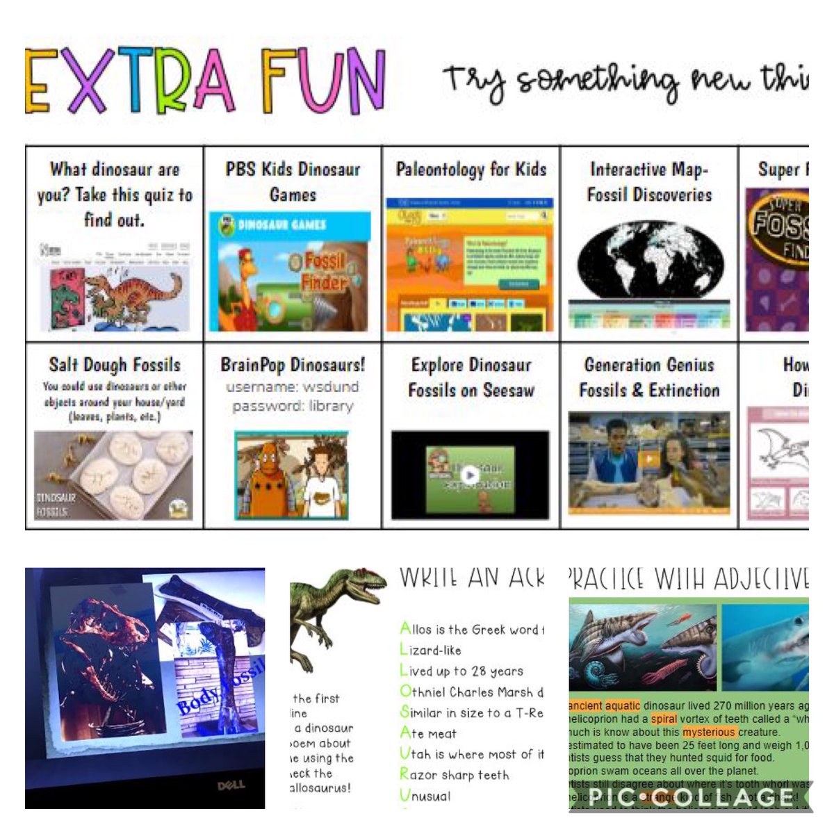 JasminaRuano's tweet photo. Dinosaur Week! Shout out to @kelnhonk for setting up an awesome Zoom with a paleontologist from the Dinosaur Discovery Museum in Kenosha! We also went back 66 million years in time on a virtual field trip! @tosaschools @TosaUnderwood #USTEM #distancelearning https://t.co/tS23DTyZlf