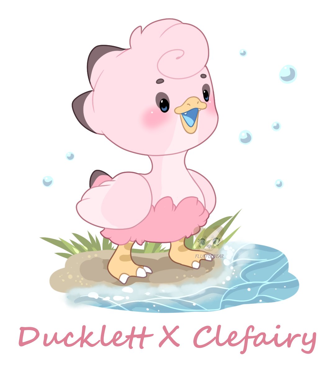 First Pokemon Fusion ;u; &lt;3 

Ducklett X Clefairy! 

I freaking love how they came out, but I'm going to take offers on them &lt;3 Buyout is 25$ &lt;3 

More fusions to come! &lt;3 

#Pokemon