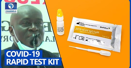 channelstv's tweet photo. FG Bans Sales And Use Of Rapid Test Kit In Nigeria
https://t.co/GUgdZSMbEK https://t.co/6N39T0Qh6I