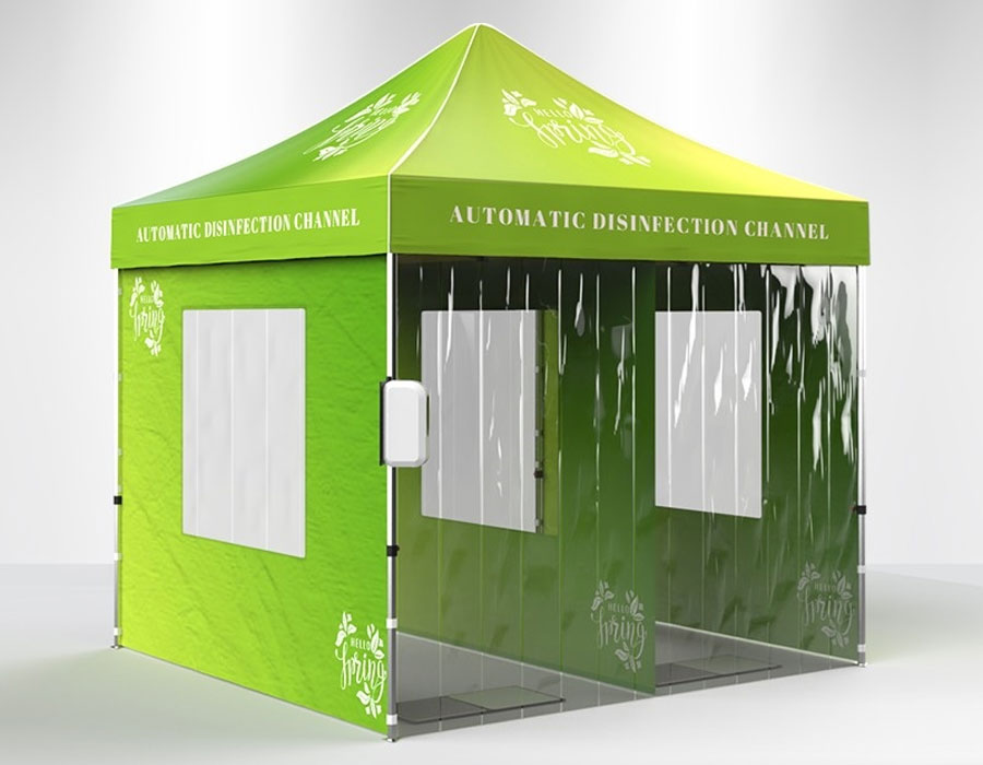 DisplayStar's tweet image. Keep your place of business safe from COVID-19 Coronavirus as you begin to open your doors with your own custom Disinfection Channel Tent Kit - DisplayStar displaystar.com/tent-kit-covid…