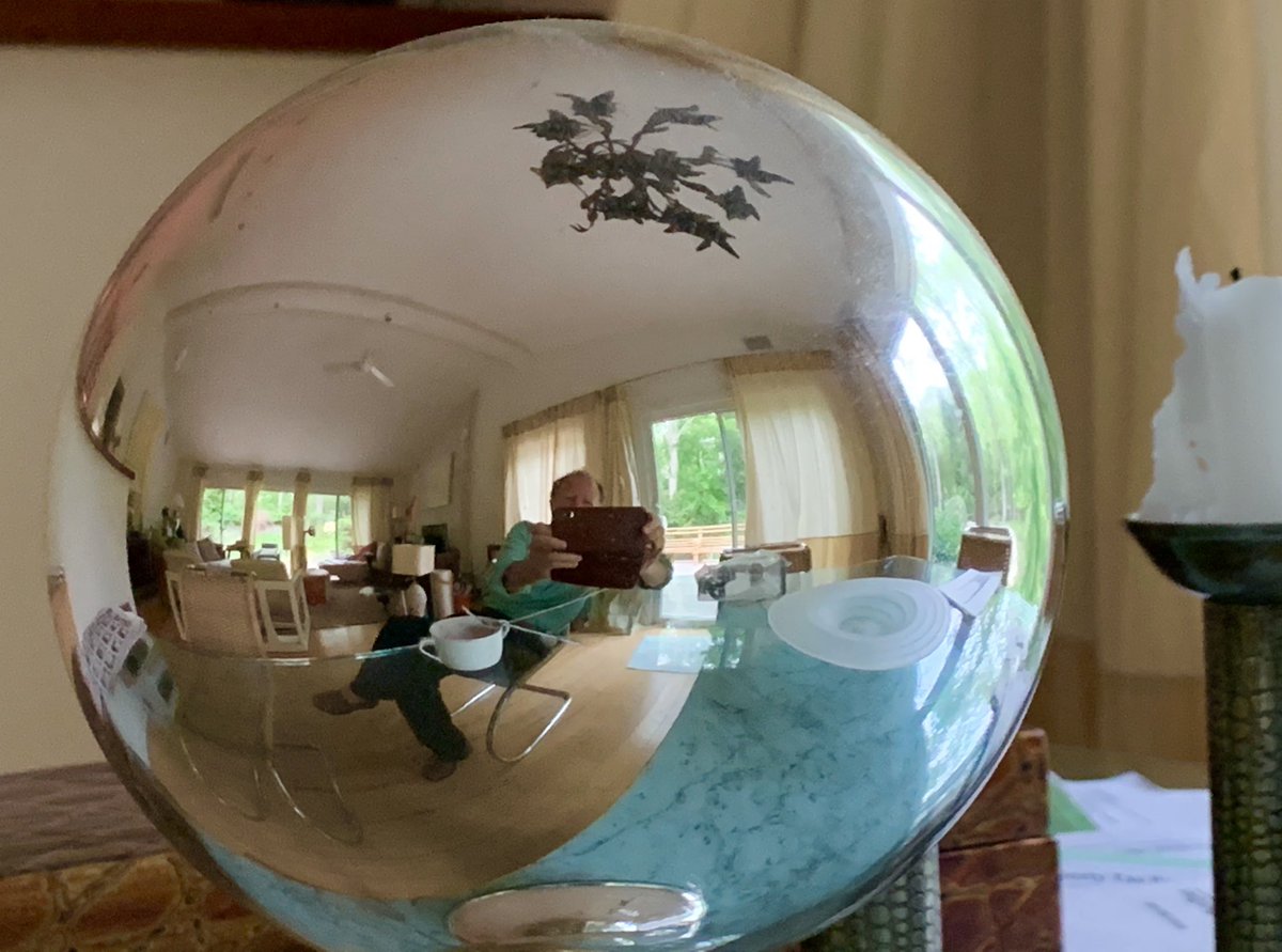 barrymackart's tweet image. “Self Portrait” a la M.C.E. 
— ☺️👨‍🎨🎨
Wishing you a creative weekend!