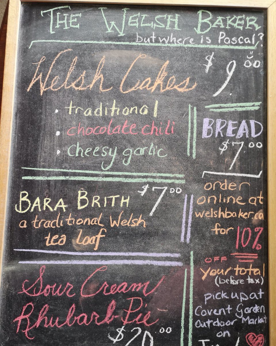 Stop by and say hi-eeee to Pascal and I @cgoutdoorfarmersmarket here is tomorrow's menu. All orders made online for pick up tomorrow at <a href="/CoventGardenLDN/">Covent Garden</a> will receive a taster's pack of Welsh Cakes. #519foodlove #519foodie #519london #shop519