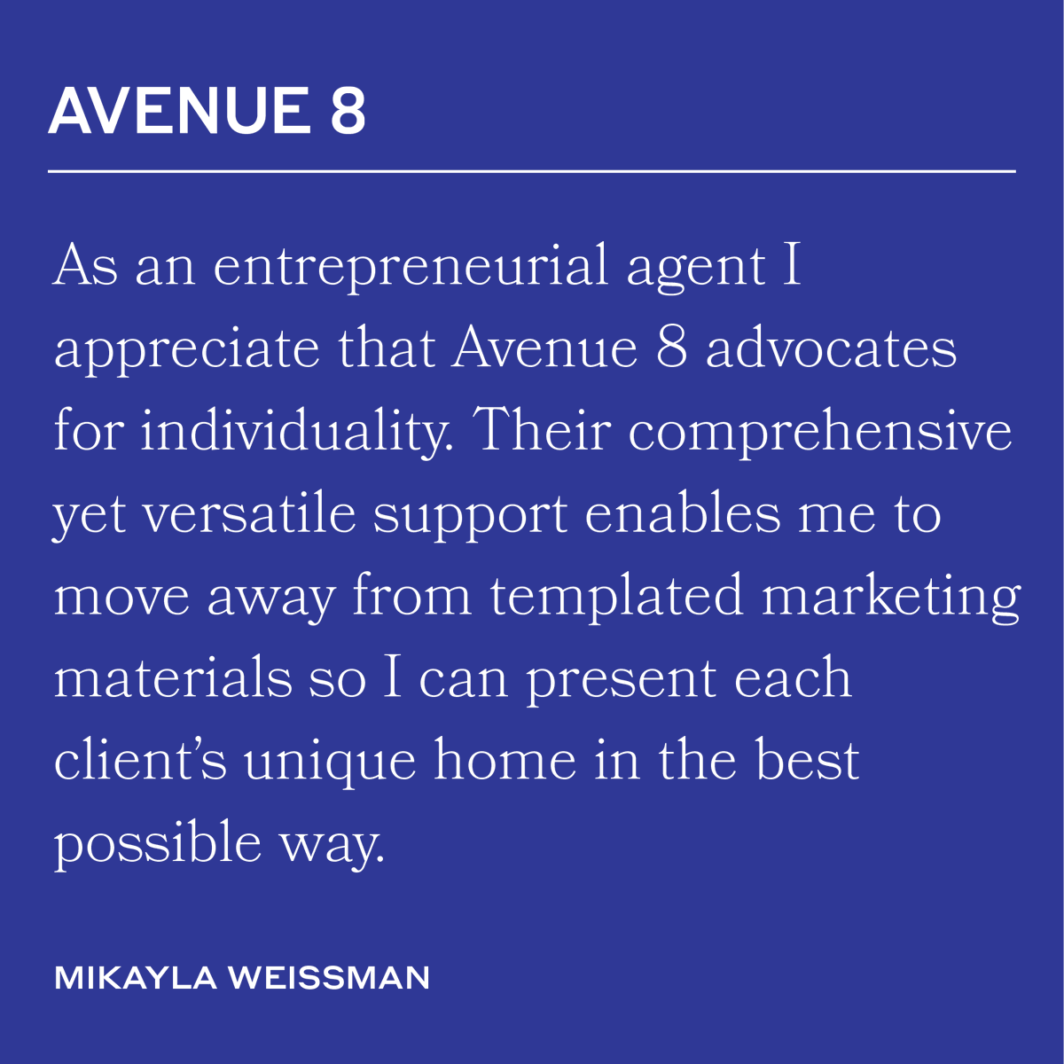 Avenue 8 tweet media