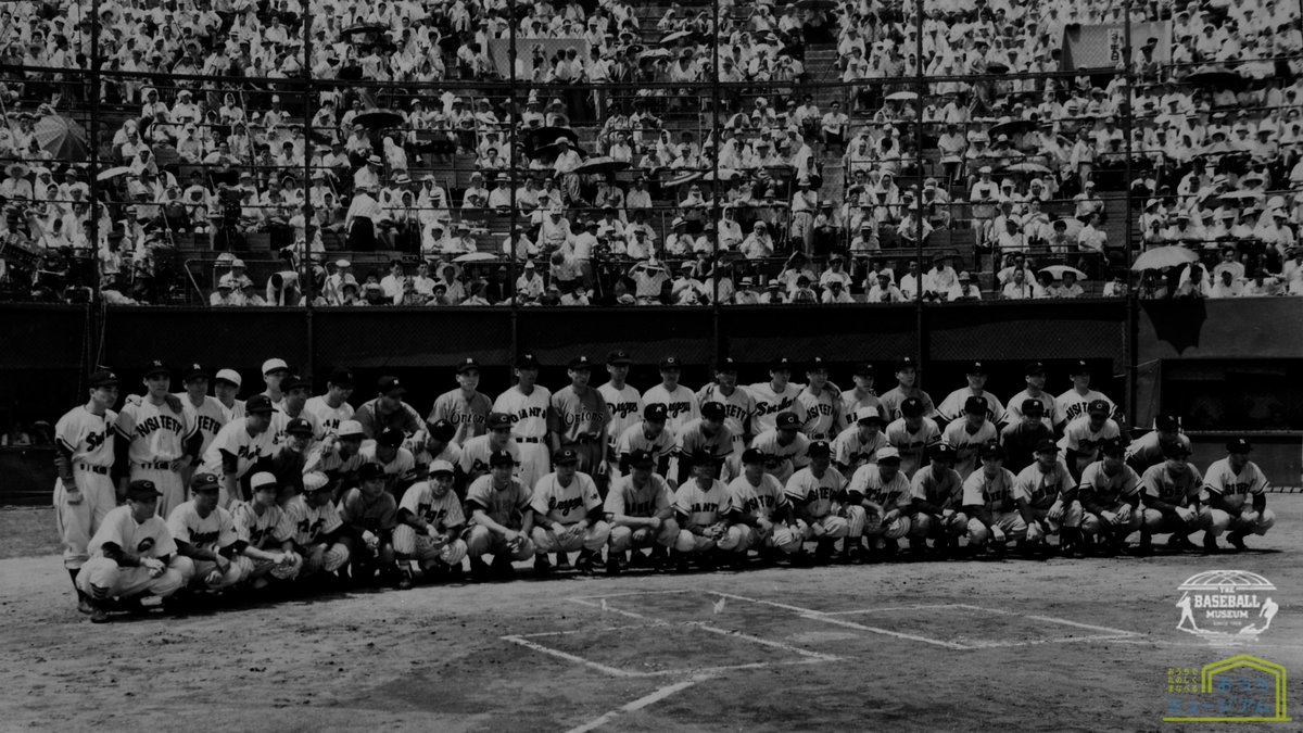 その81[1955年 #オールスター ゲームの写真] 第1戦は #山内一弘 選手の