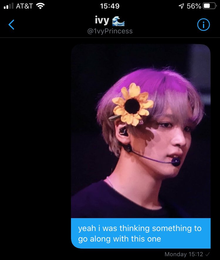 oh yeah i also dmed ivy for the first time!!