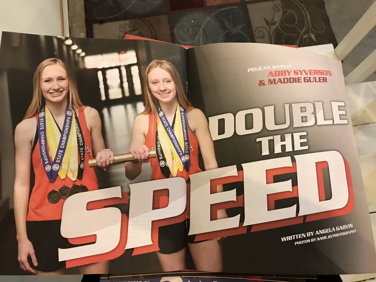 syversondana's tweet photo. A great article!  So proud of these girls!  🧡🖤 I will miss watching them compete at PRHS!  #vikingpride #pelicanrapids #3sportathletes #doublethespeed @ISD548 @AbbySyverson @ryan_syverson https://t.co/IFHMhp8ksf