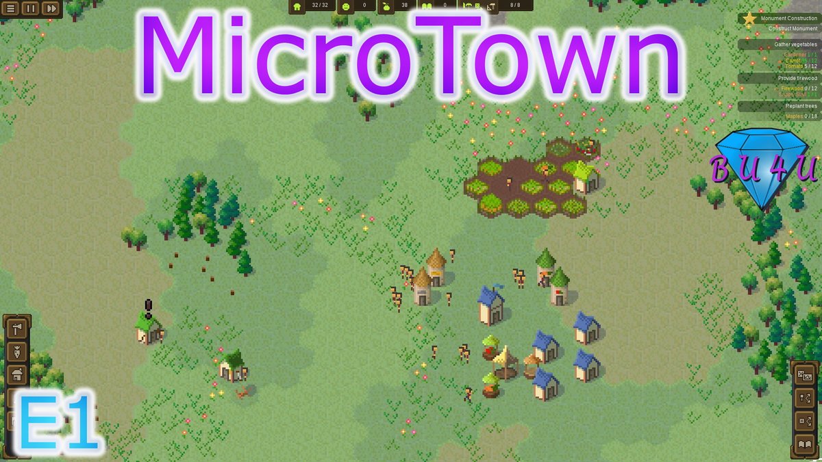 BU4UGaming's tweet photo. Tonight I started another new series on the channel: https://t.co/ajsx1vBdZf of the early access village builder #MicroTown by @SnowyAshGames #indiegames #letsplay #pcgaming https://t.co/rqLPtXENLA
