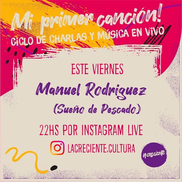 Hoy 22hs puntual con Manuel Rodriguez de <a href="/sdepescado/">Sueño de Pescado</a> arrancamos con el ciclo #miprimercancion 
#culturarock #berisso #laplata #lacrecientecultural