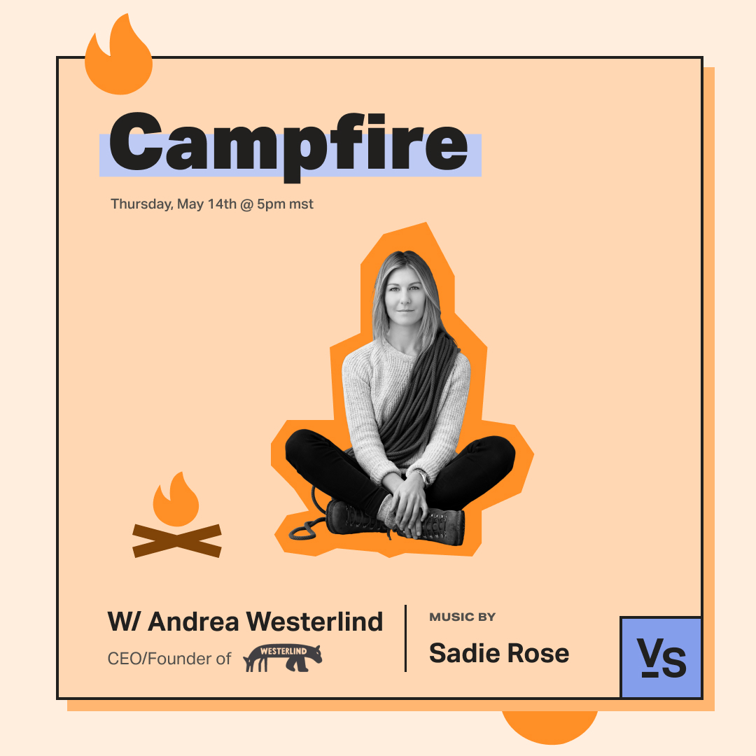 'I was state champion in a sport called 'Orienteering' when I was a kid in Sweden. A very 'Swedish' sport. It's running through the forest with a map and compass.' 
This and much more from #VSCampfire w Andrea Westerlind link.medium.com/QMPOvWCuT6 
#fashion #tech #outdoorretail