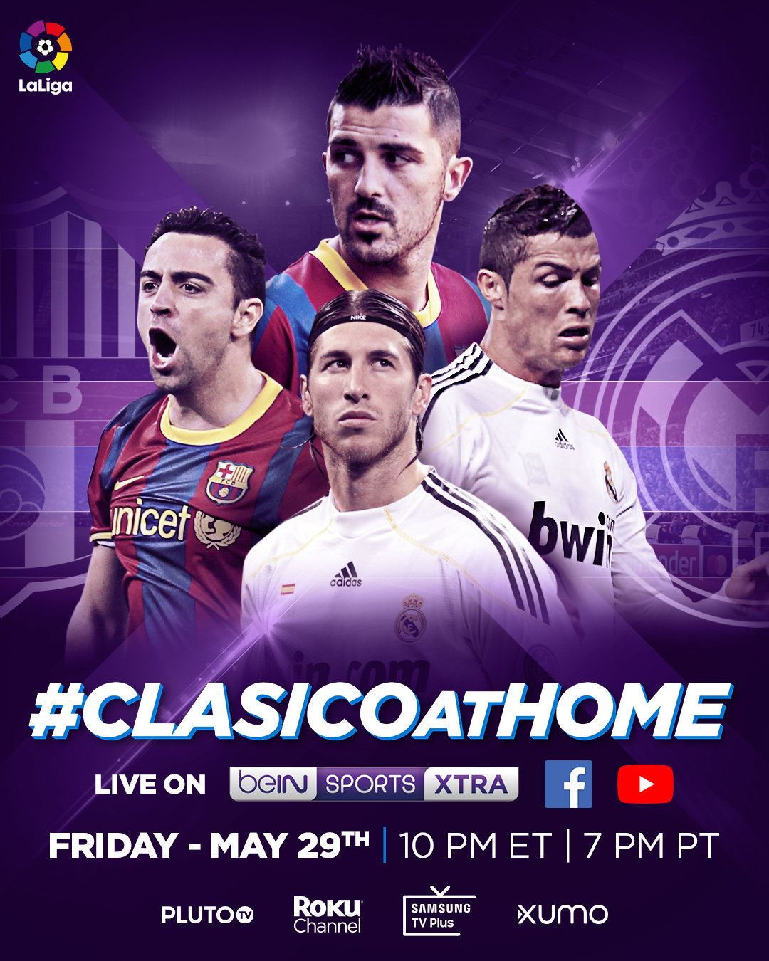 Bein Sports Usa On Twitter Don T Miss Tonight S Clasicoathome Https T Co 4eeqrbfuy0 Https T Co Iifahizmyc You Will Be Able To Participate In The Show Using The Hashtag Clasicoathome Commenting On Our Facebook And Youtube Livestream And