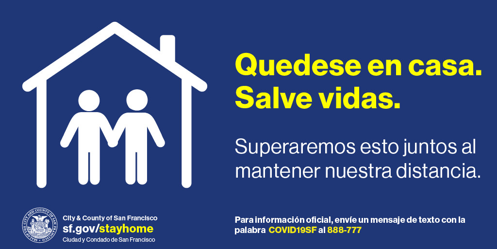 SF_emergency's tweet photo. The #StayHome order has been extended until further notice. Let’s rally together and continue to #ProtectOurCommunity from the spread of COVID-19. For more information visit: https://t.co/cxFjh7cS70 or call 311. #KeepUpTheGoodWorkSF https://t.co/7NDh6FLbGp