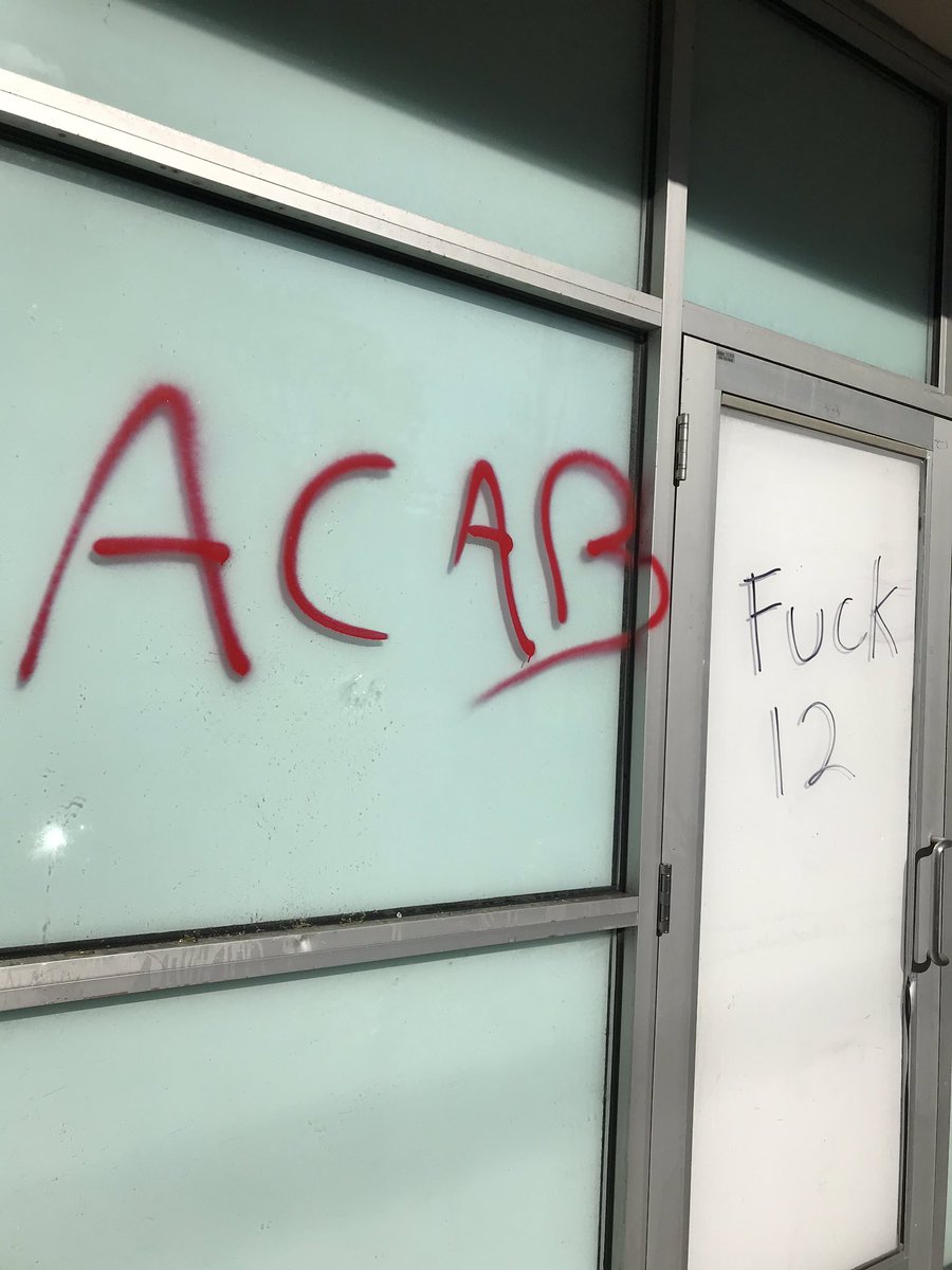 Lots of ACAB graffiti.