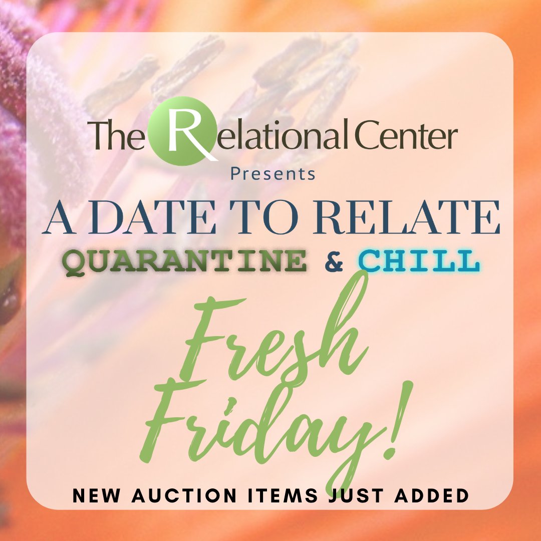 Fresh Friday means we added new items to our virtual fundraiser! Check them out now and help us, help others! You deserve it! 💚
relationalcenter.org/date2020