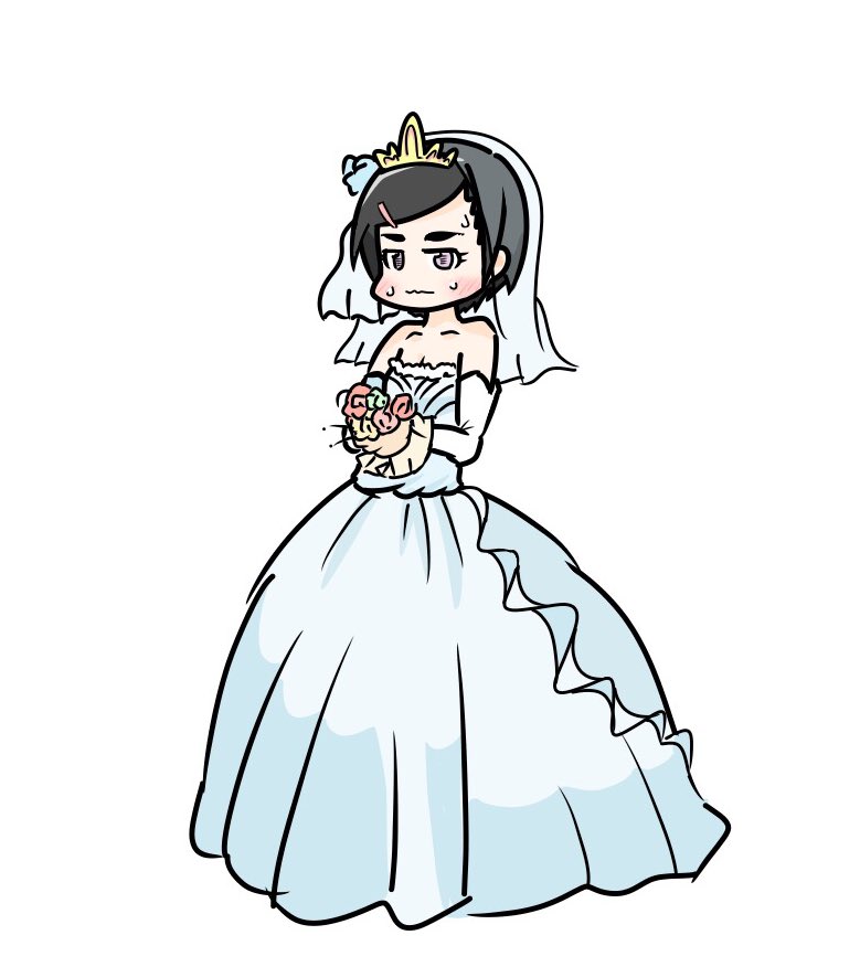 松尾ブライダル千鶴ォ リッカさん 鉄馬pのイラスト