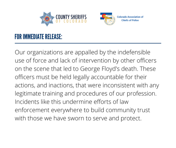 Colorado Association of Chiefs of Police tweet media